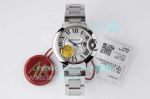 Swiss Automatic Replica Cartier Ballon Bleu 33MM Watch Stainless Steel White Dial
